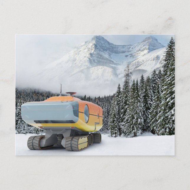 RocketLodge 3D Snowy Mountain - Carte postale (Devant)