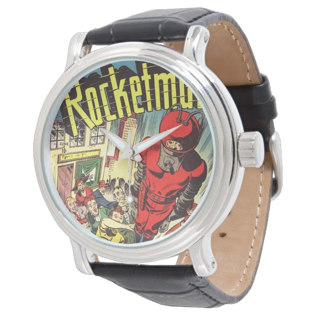 Rocketman vintage comics watch (Angled)