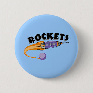 Rockets 2 Inch Round Button