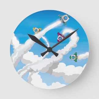 Rockets! Round Clock