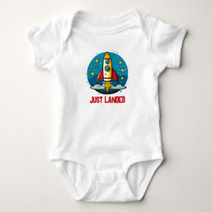 Rocketship Just landed Baby Bodysuit