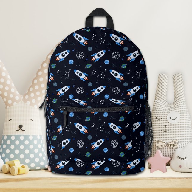 Rocketship Pattern Backpack (Creator Uploaded)