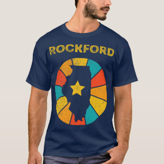 Rockford Illinois Vintage Distressed Souvenir 1 T-Shirt