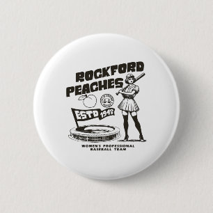 Rockford Peaches Women's Bysebyll Team 1943 - Copy 2 Inch Round Button