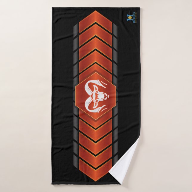 Rockford Rams #2 Bath Towel (Bath Towel)
