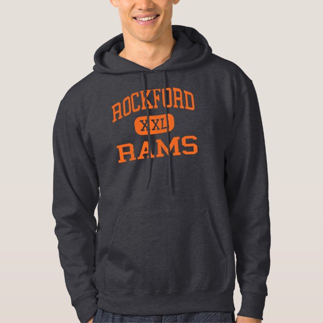 Rockford - Rams - High School - Rockford Michigan Hoodie (Front)