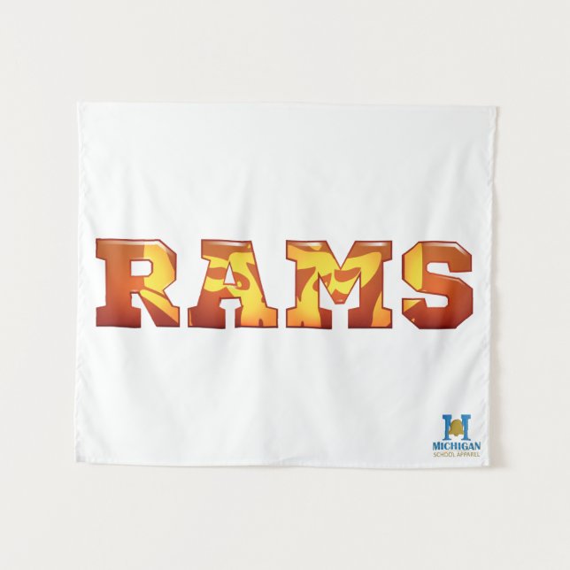 Rockford Rams Tapestry (Front (Horizontal))