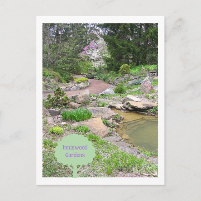 "RockGarden at Inniswood" Postcard (Front)