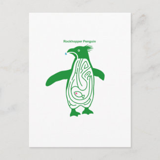 Rockhopper Penguin Maze G Postcard