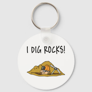 Rockhound Gift Item Keychain