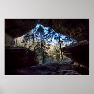 Rockhouse, Hocking Hills State Park, Ohio Poster