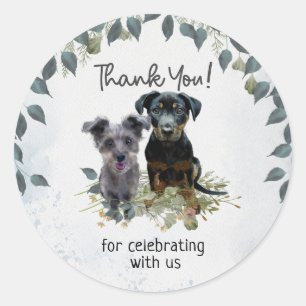 Rockie and Lyla Thank you Classic Round Sticker