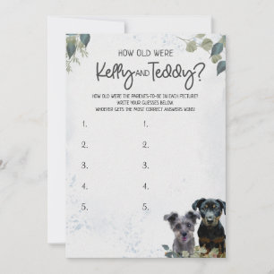 Rockie and Lyla's Mommy Daddy game Card