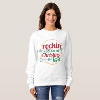 Rockin autour du sweatshirt d'arbre de Noël