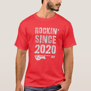 Rockin' Awesome Since 2020 Vintage Rockstar 2Nd Bi T-Shirt
