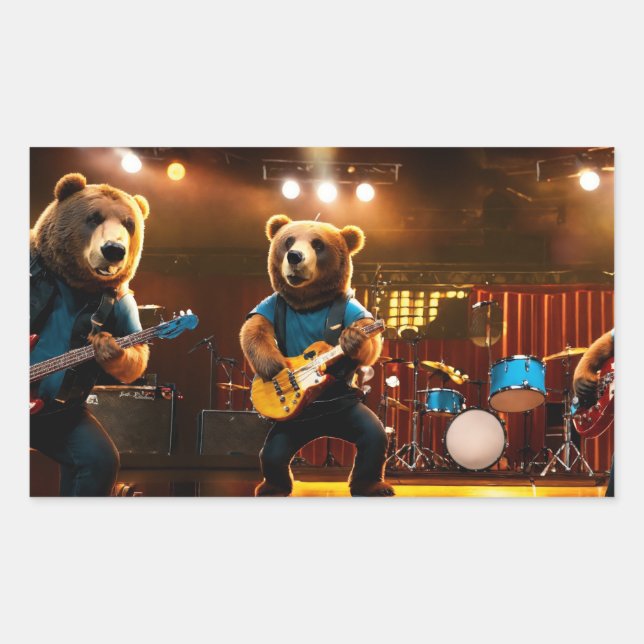 Rockin' Bears : Sticker musical à 2 pièces pour vo (Devant)