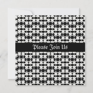 Rockin Black Invitation