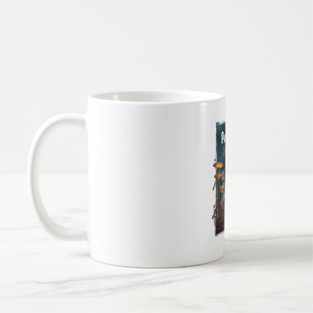Rockin' Cat Band Coffee Mug (Left)