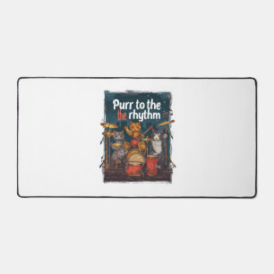 Rockin' Cat Band Desk Mat