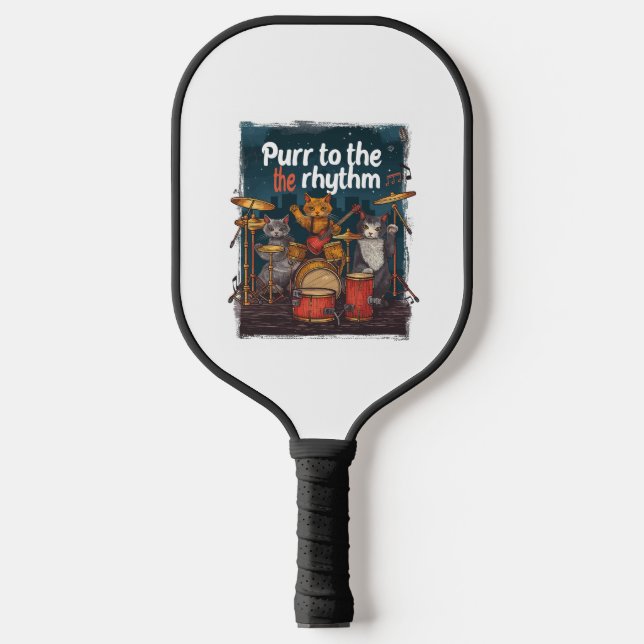 Rockin' Cat Band Pickleball Paddle (Front)