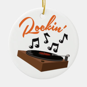 Rockin' Ceramic Ornament