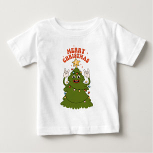 Rockin' Christmas Tree - A Festive Holiday Jam Baby T-Shirt
