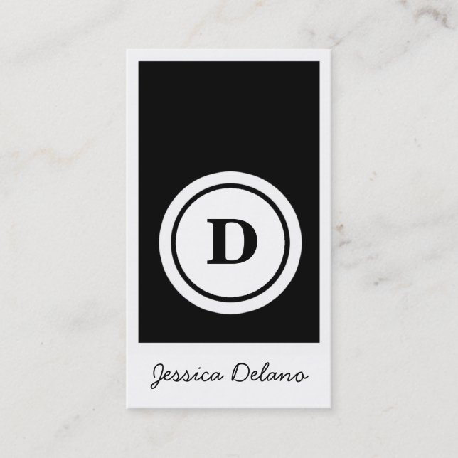 ROCKIN' EBONY SOLID BUSINESS CARD (Front)
