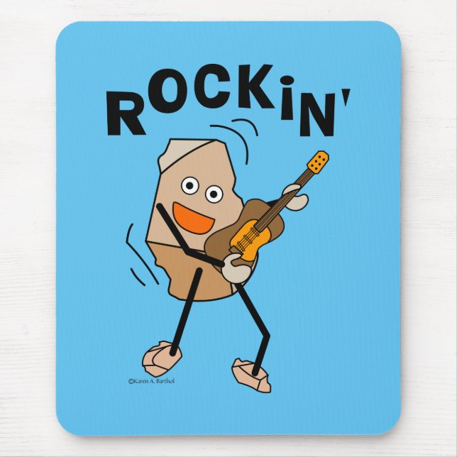 Rockin' Guitar Mouse Pad (Front)