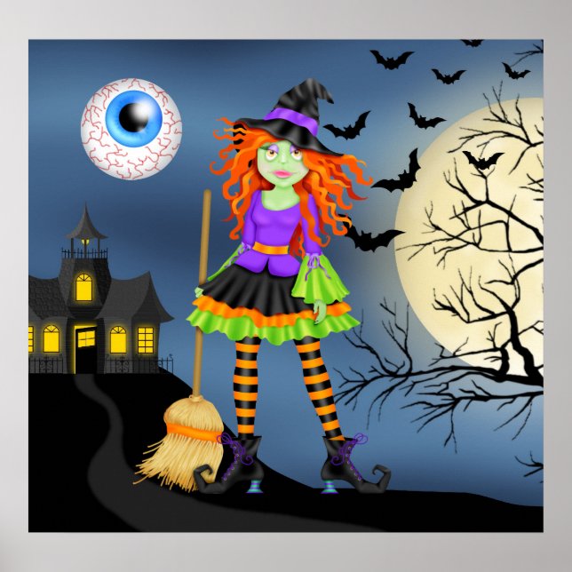 Rockin' Halloween Witch - SRF Poster (Front)
