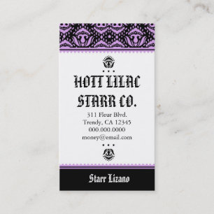 ROCKIN' *HOTT LILAC STARR BUSINESS CARD