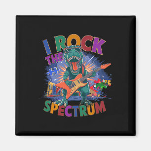 Rockin' I Rock The Spectrum Autism Dad Empowerment Magnet