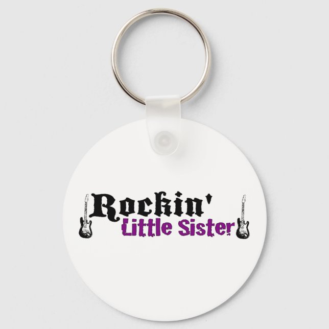 Rockin Little Sister Keychain (Front)