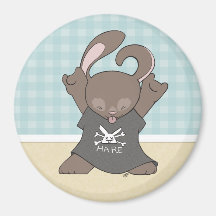 Rockin' Out Bunny Magnet