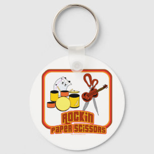 Rockin Paper Scissors Keychain