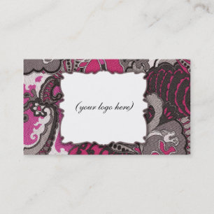 ROCKIN' PINK PAISLEY BUSINESS CARD