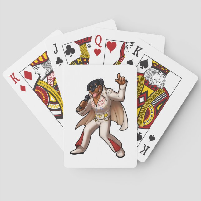 Rockin Rottie Playing Cards (Back)