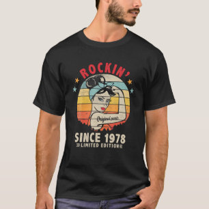 Rockin' Since 1978 43Rd Birthday Retro 43 Yrs Old T-Shirt