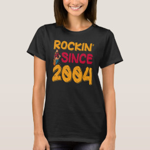 Rockin Since 2004 Rock Music 19th Birthday T-Shirt