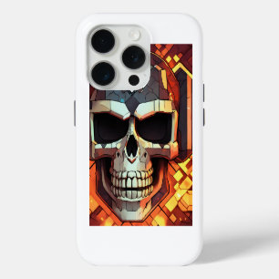 Rockin' Skull and Crossbones Design iPhone 15 Pro Case