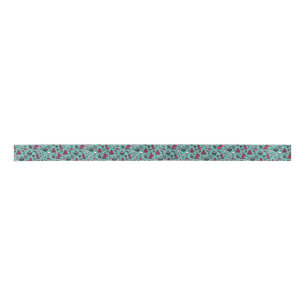 Rockin' Skull Christmas Ribbon Satin Ribbon