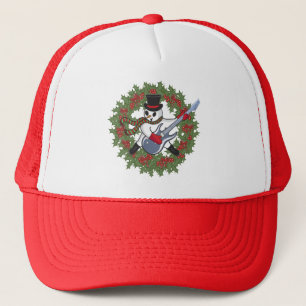 Rockin' Snowman Trucker Hat