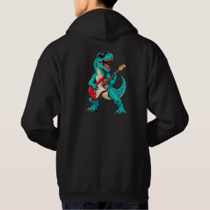 Rockin’ T-Rex – Cool Dinosaur Guitarist Hoodie