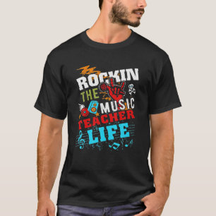 Rockin The Music Teacher Life Tshirt Drôle Drôle C