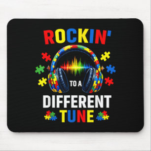 Rockin to A Different Tune Autistic Autism Gamer Mouse Pad