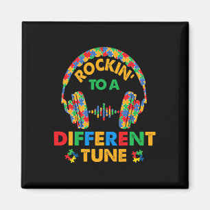 Rockin' To A Different Tune Autistic Awareness Kid Magnet