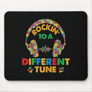 Rockin' To A Different Tune Autistic Awareness Kid Mouse Pad