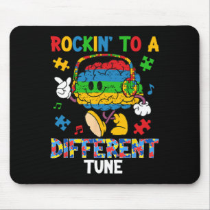 Rockin To Different Tune Autism Awareness Boys Gir Mouse Pad