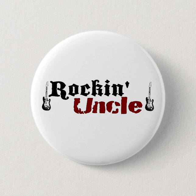 Rockin Uncle 2 Inch Round Button (Front)