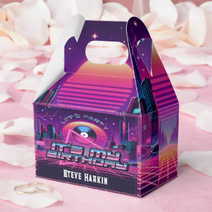 Rockin Vaporwave Party Favor Box