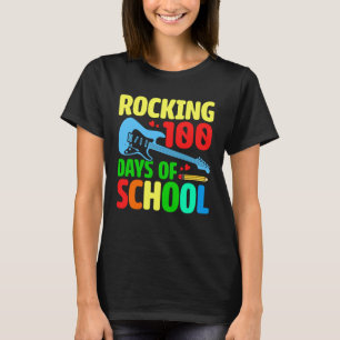 Rocking 100 Days of School Music Lover Students Te T-Shirt